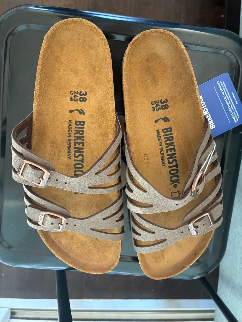 Birkenstock Women’s Taupe Strappy Madrid Sandals
